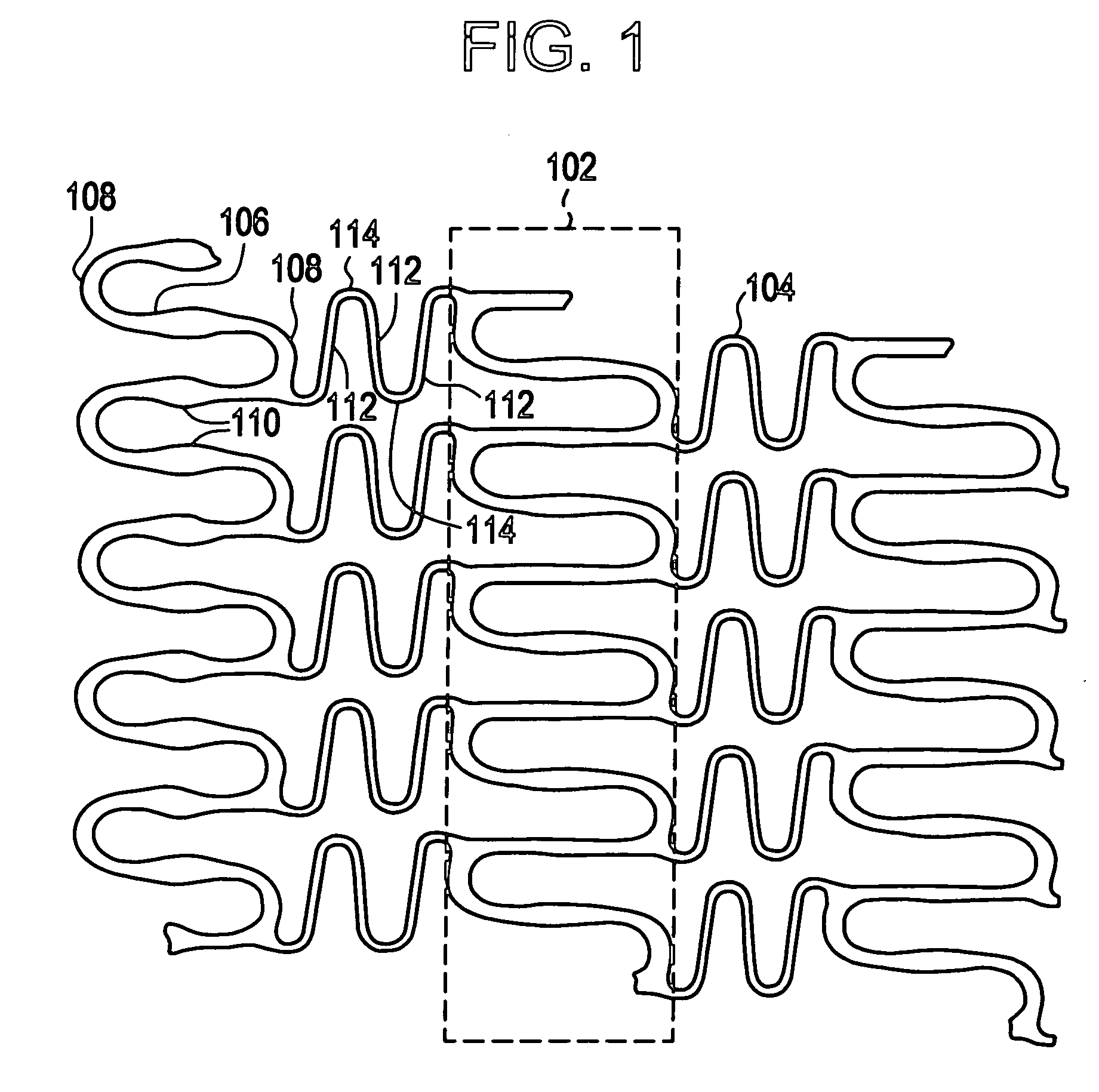 Polymeric stent having modified molecular structures in the flexible connections