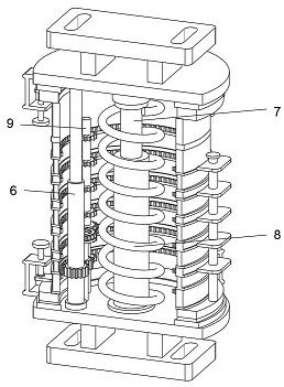 Spring buffering type new energy automobile damping device