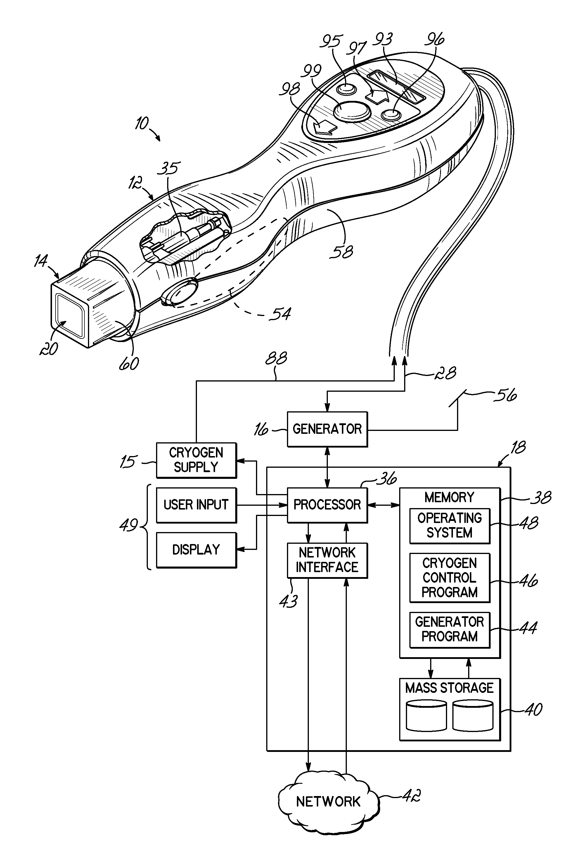 Tissue treatment systems with high powered functional electrical stimulation and methods for reducing pain during tissue treatments