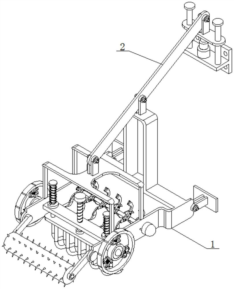 Multi-process soil turning device for agricultural machinery