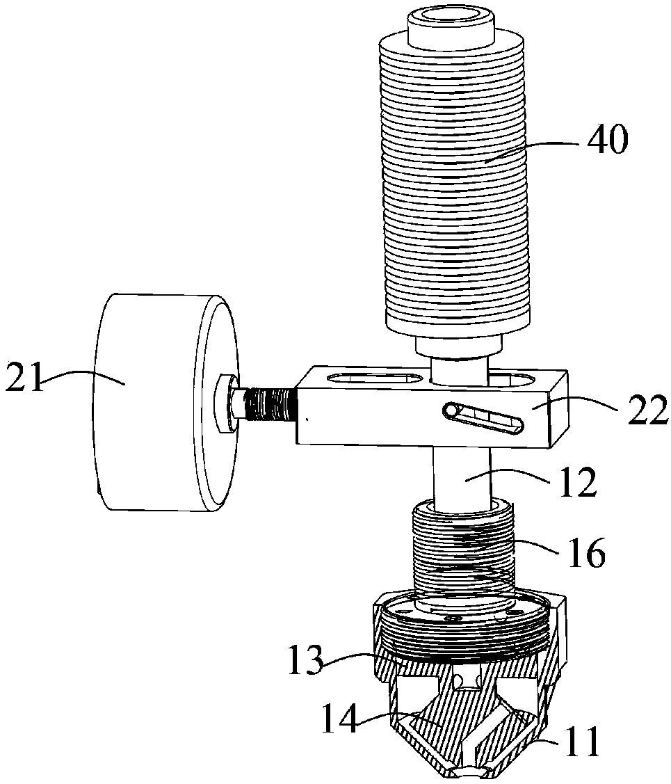 Ceramic accumulated forming precision adjustable three-dimensional forming printing machine