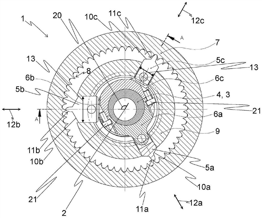 Coaxial transmission device