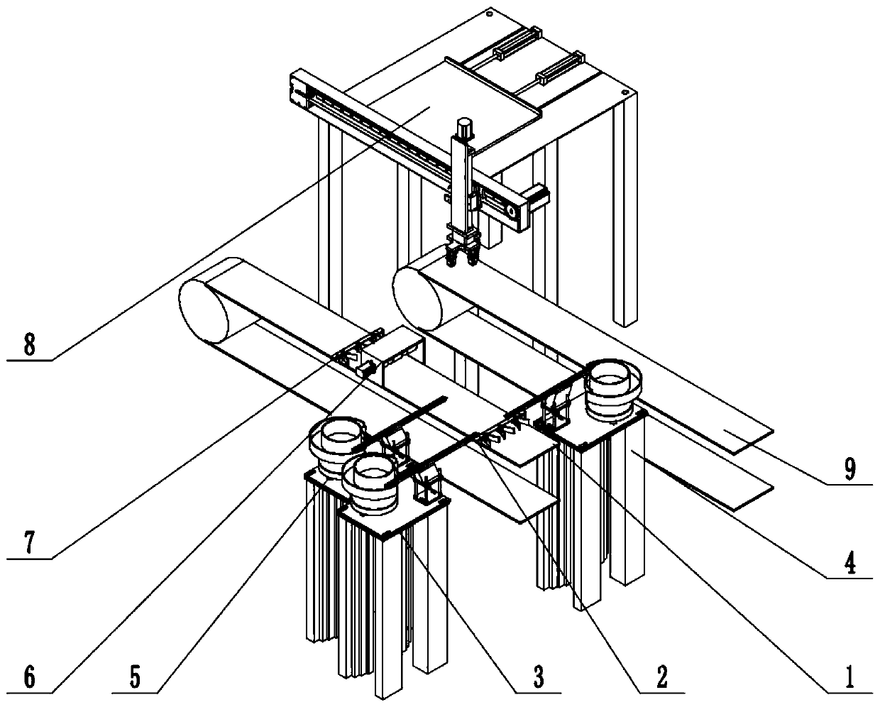 A rolling fitting device for nozzle of end cap