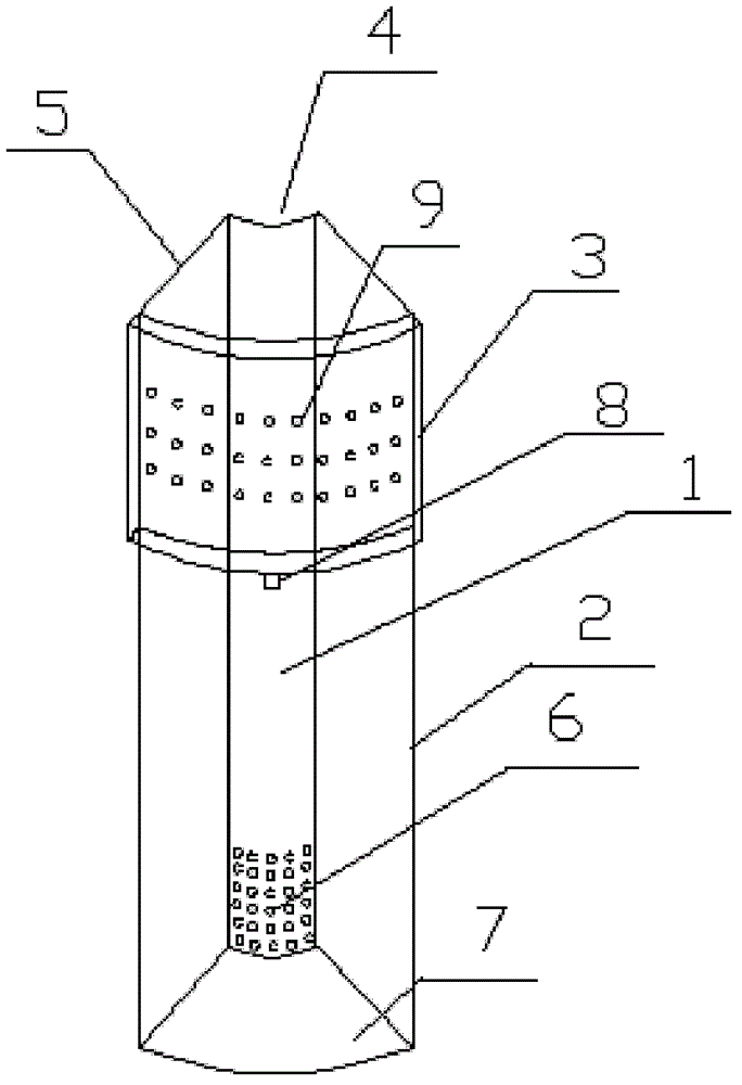 Constructed wetland sewage treatment device