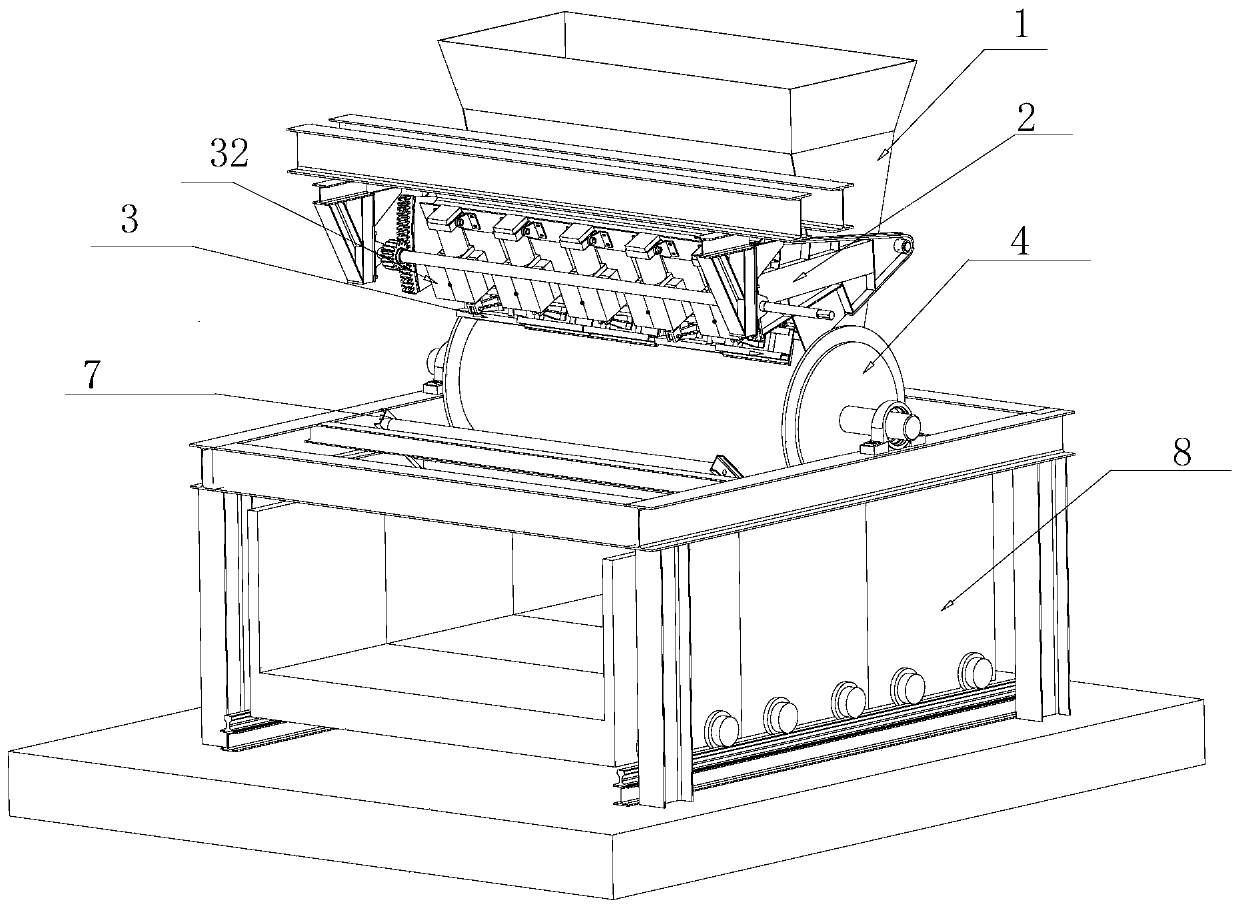 Distribution control method and system of sintering machine
