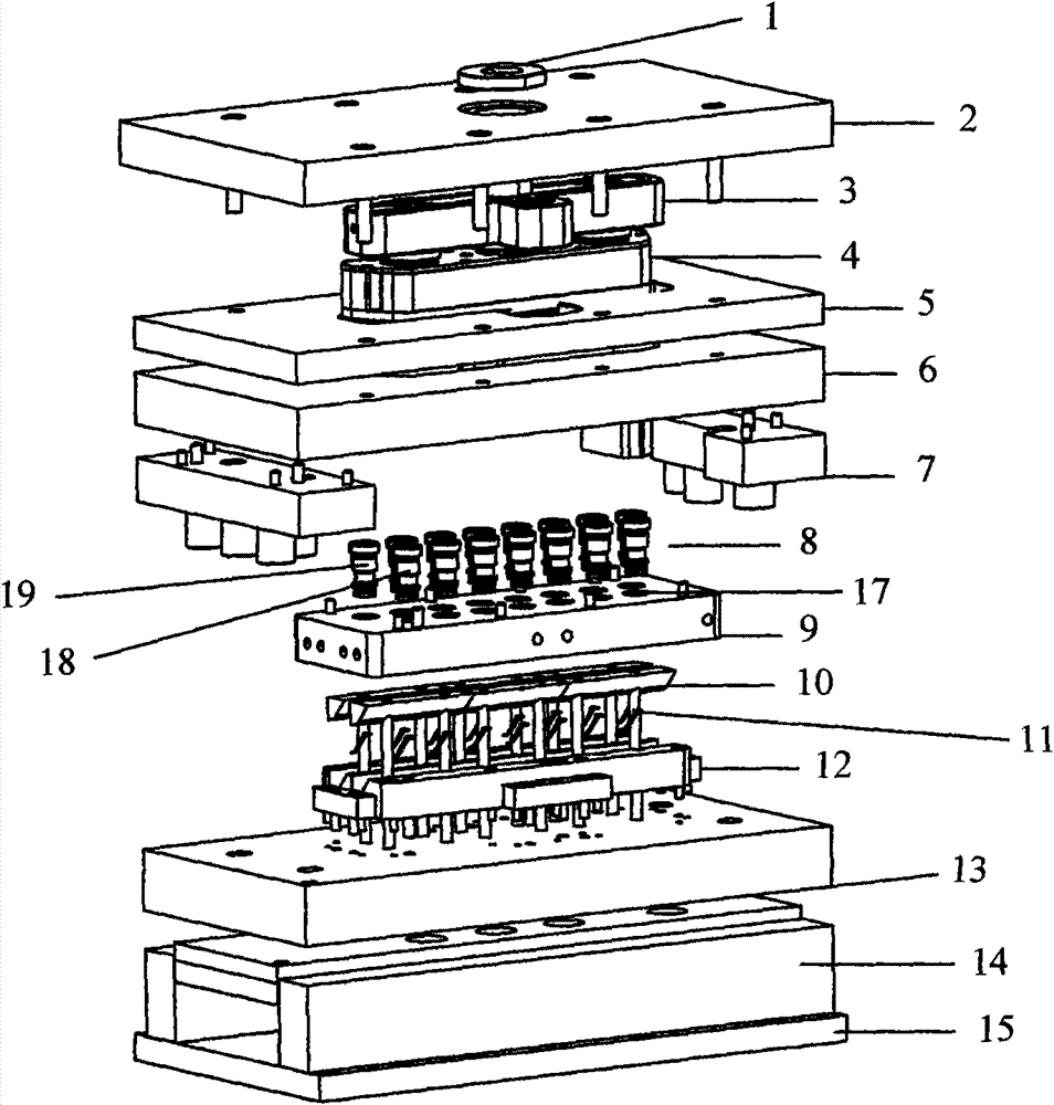 Layered hot runner mold