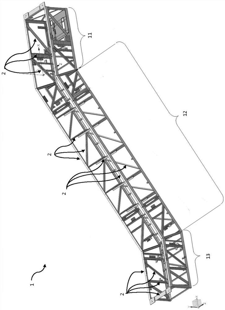 Manufacturing system and manufacturing process of truss of escalator or moving walk