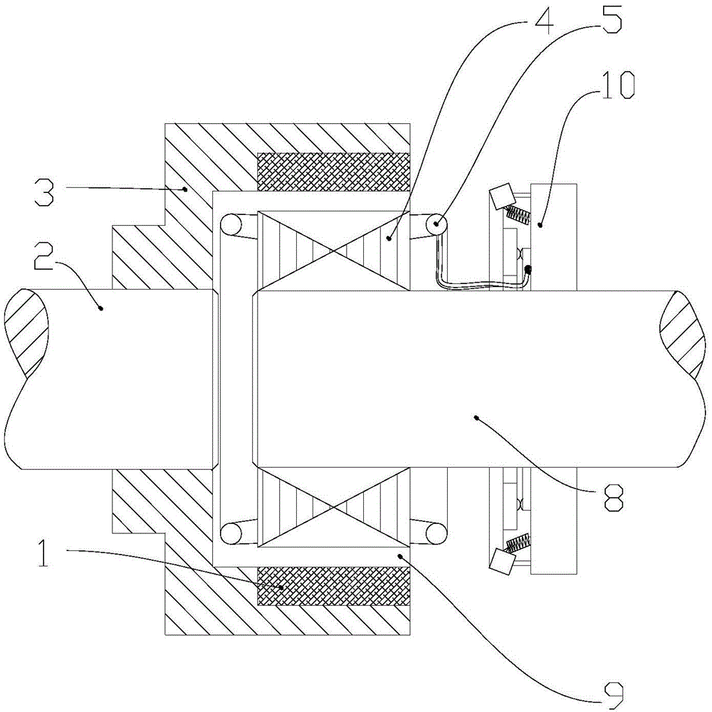 Winding type permanent-magnet slip clutch and application thereof