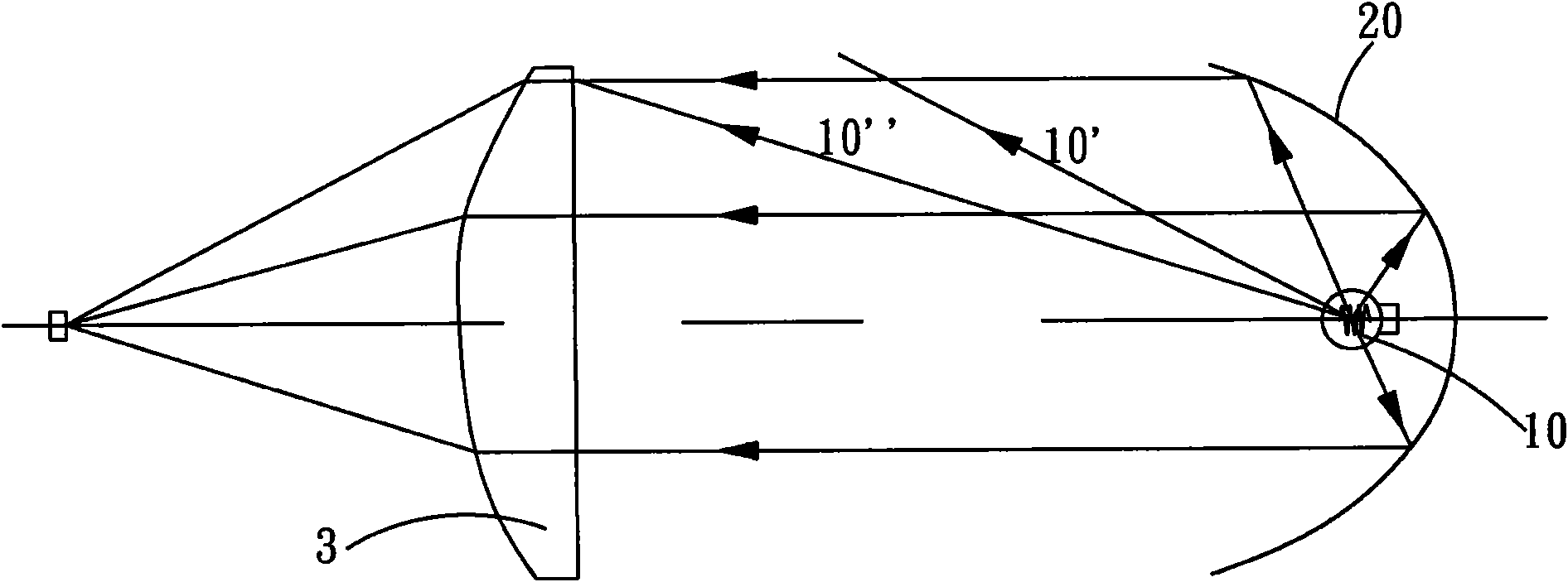 Device and method for detecting light condensation efficiency of condensing lens