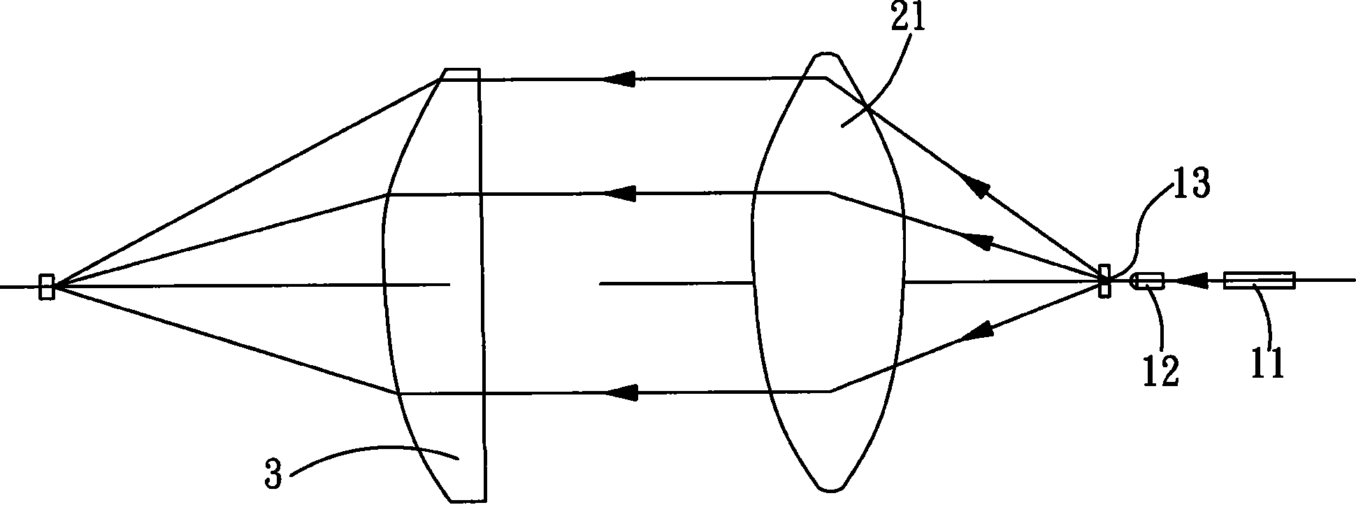 Device and method for detecting light condensation efficiency of condensing lens