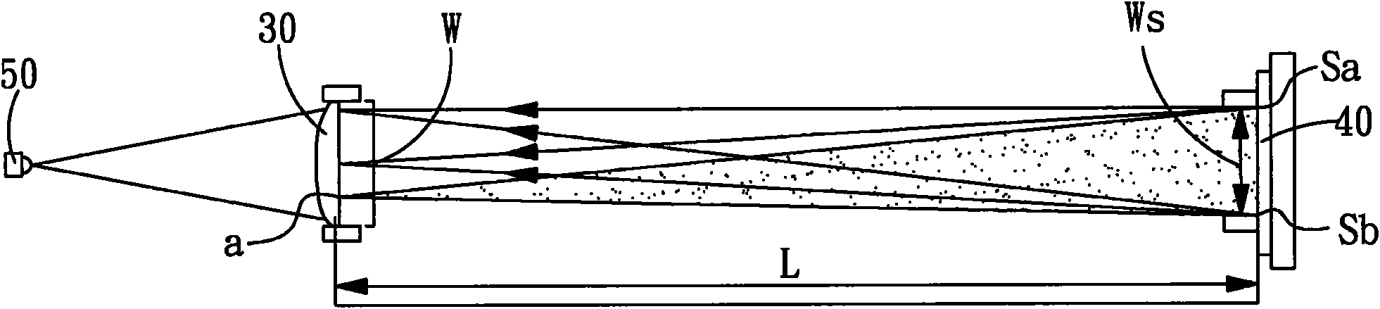 Device and method for detecting light condensation efficiency of condensing lens