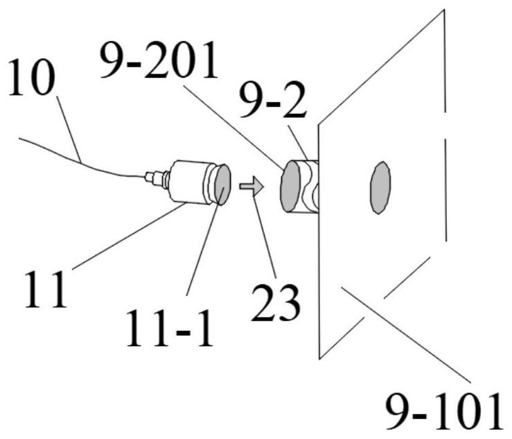 Experimental device for observing cold shock cracking coal body in whole process