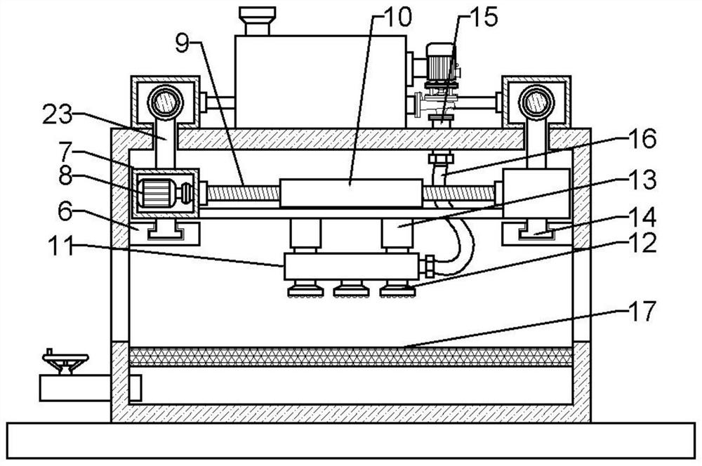 Paint spraying device for machining of automobile parts and spraying method of paint spraying device