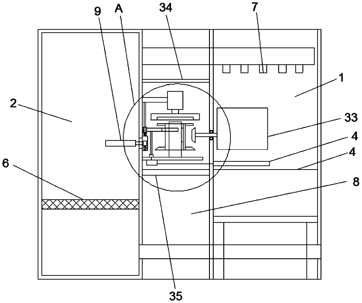 Air duct device and air processing equipment