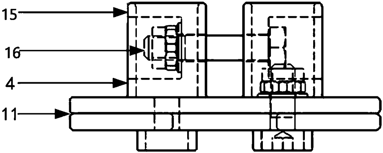 Fixing and connecting device and floating machine