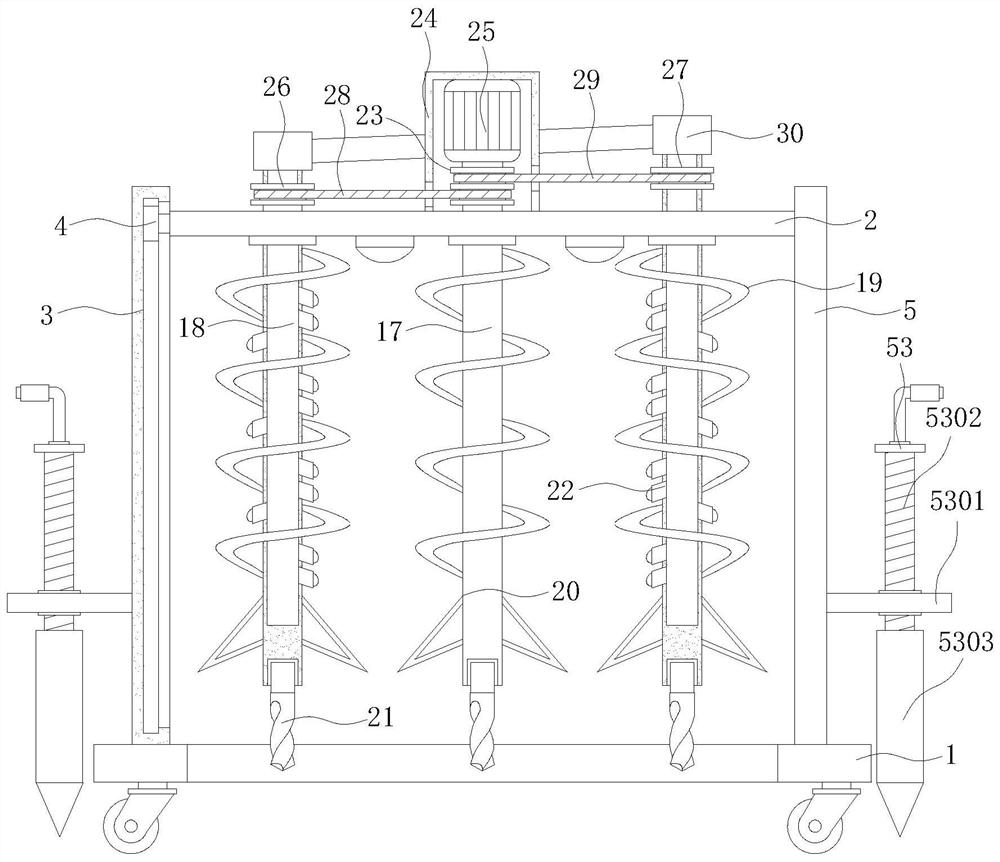 Buried cable maintenance soil loosening device for electric power transmission
