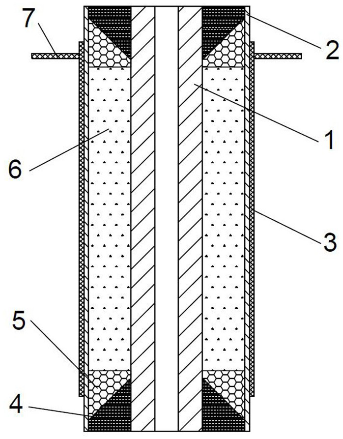 A kind of isostatic pressing mould for rotating target