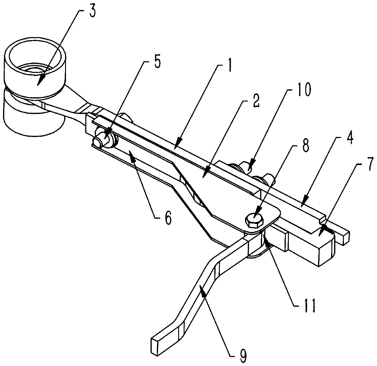 Special fixture for aluminum profiles and use method