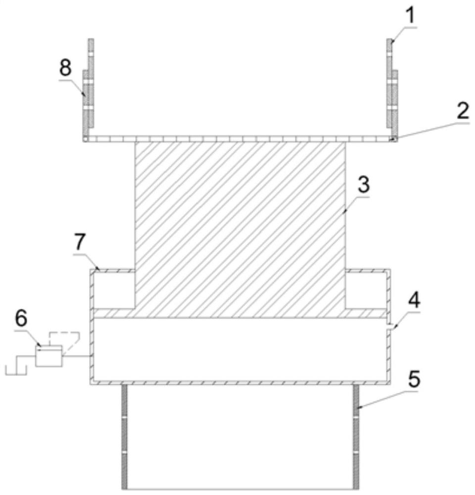 A device and installation method for eliminating the influence of lattice columns on the axial force of supporting beams