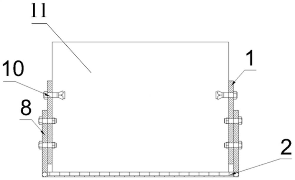 A device and installation method for eliminating the influence of lattice columns on the axial force of supporting beams