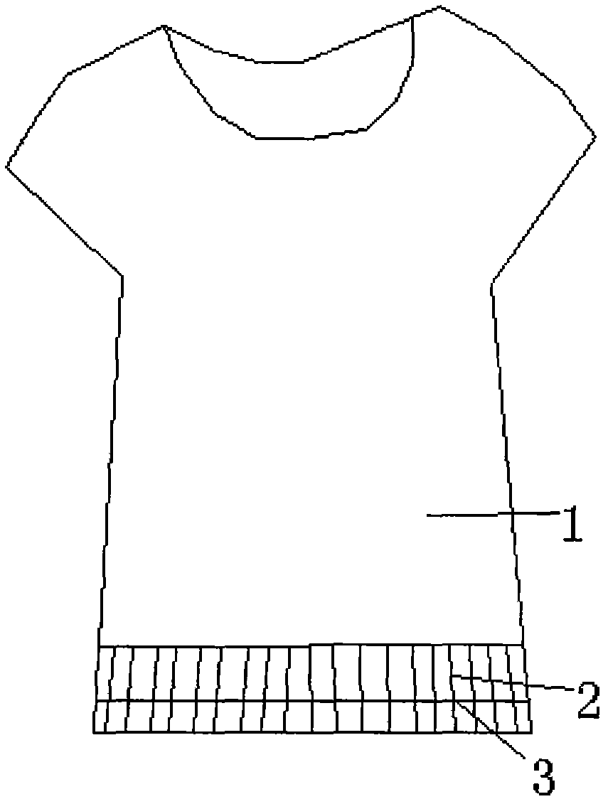 Breathable short sleeve shirt with rubber band and metal wire