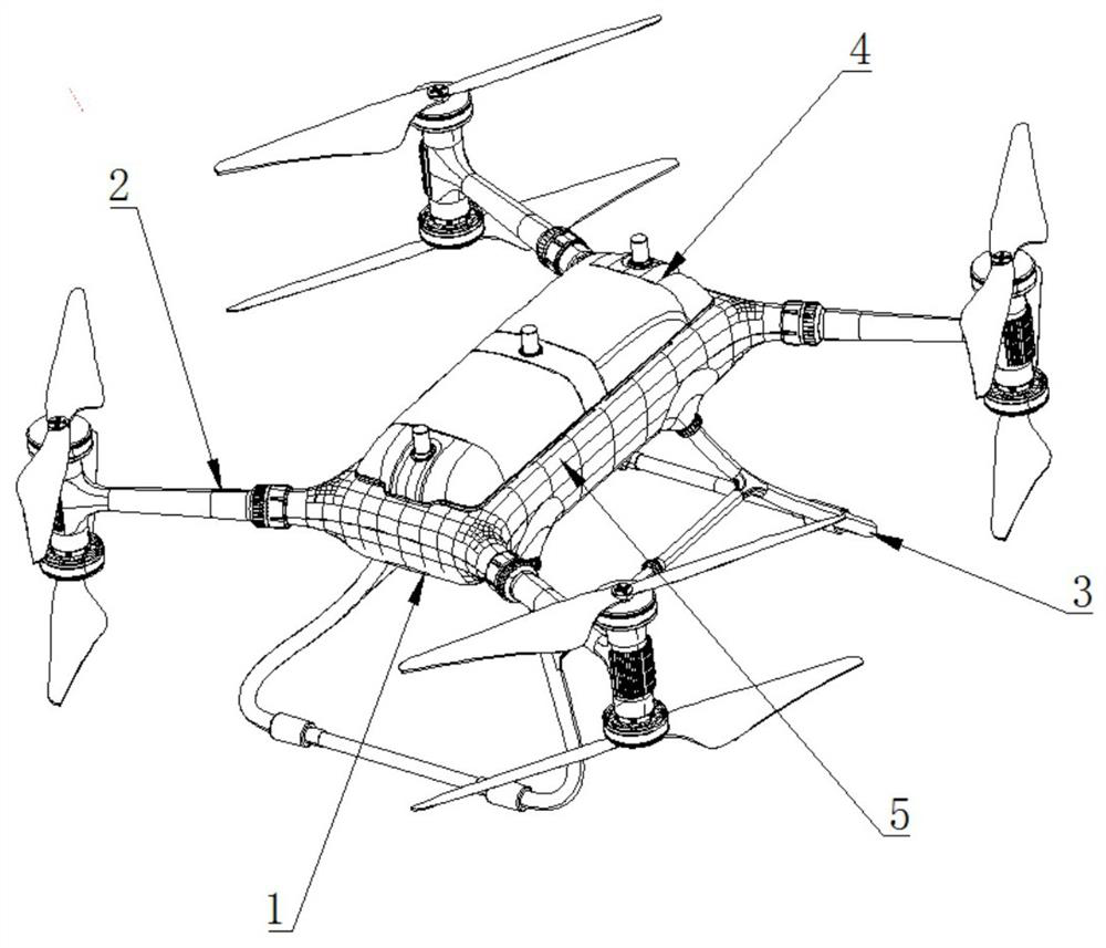 Streamline coaxial multi-rotor unmanned aerial vehicle capable of adapting to severe environment