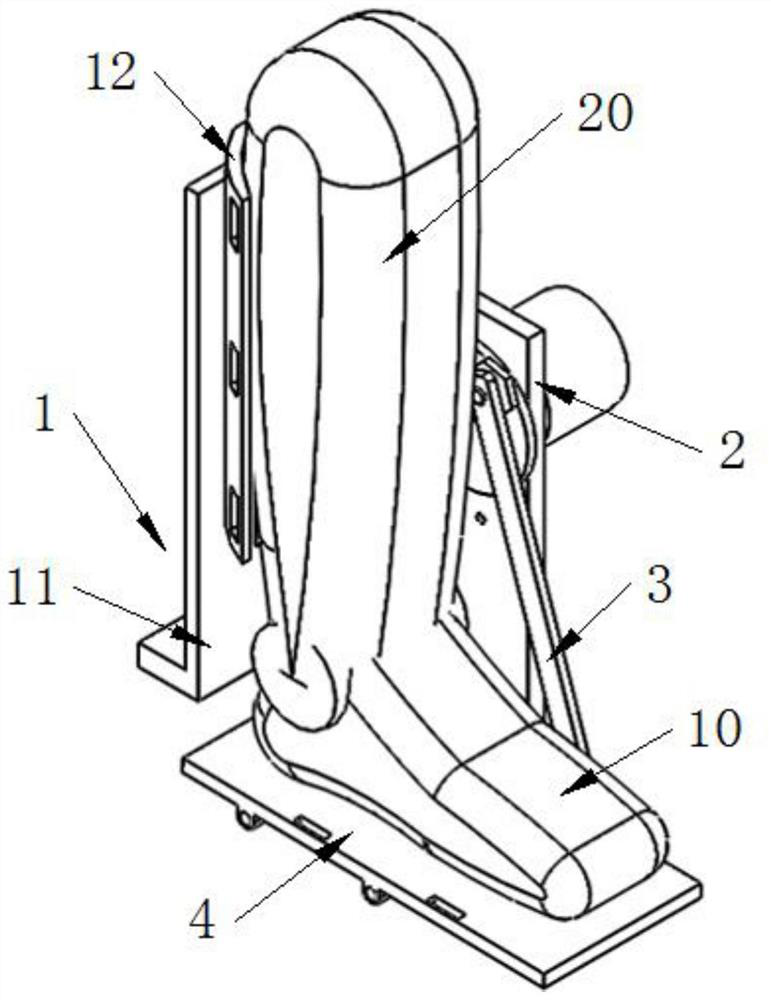Auxiliary ankle pump exerciser for preventing lower limb phlebothrombosis and using method