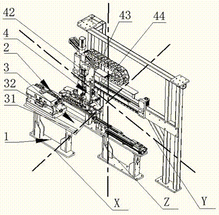 Slider lock assembly, automatic upper and lower rail assembly equipment and assembly method