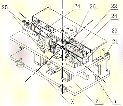 Slider lock assembly, automatic upper and lower rail assembly equipment and assembly method