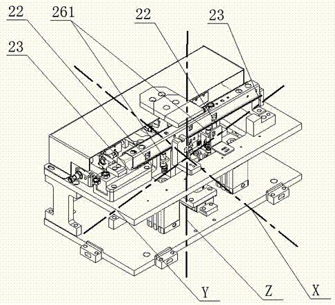Slider lock assembly, automatic upper and lower rail assembly equipment and assembly method