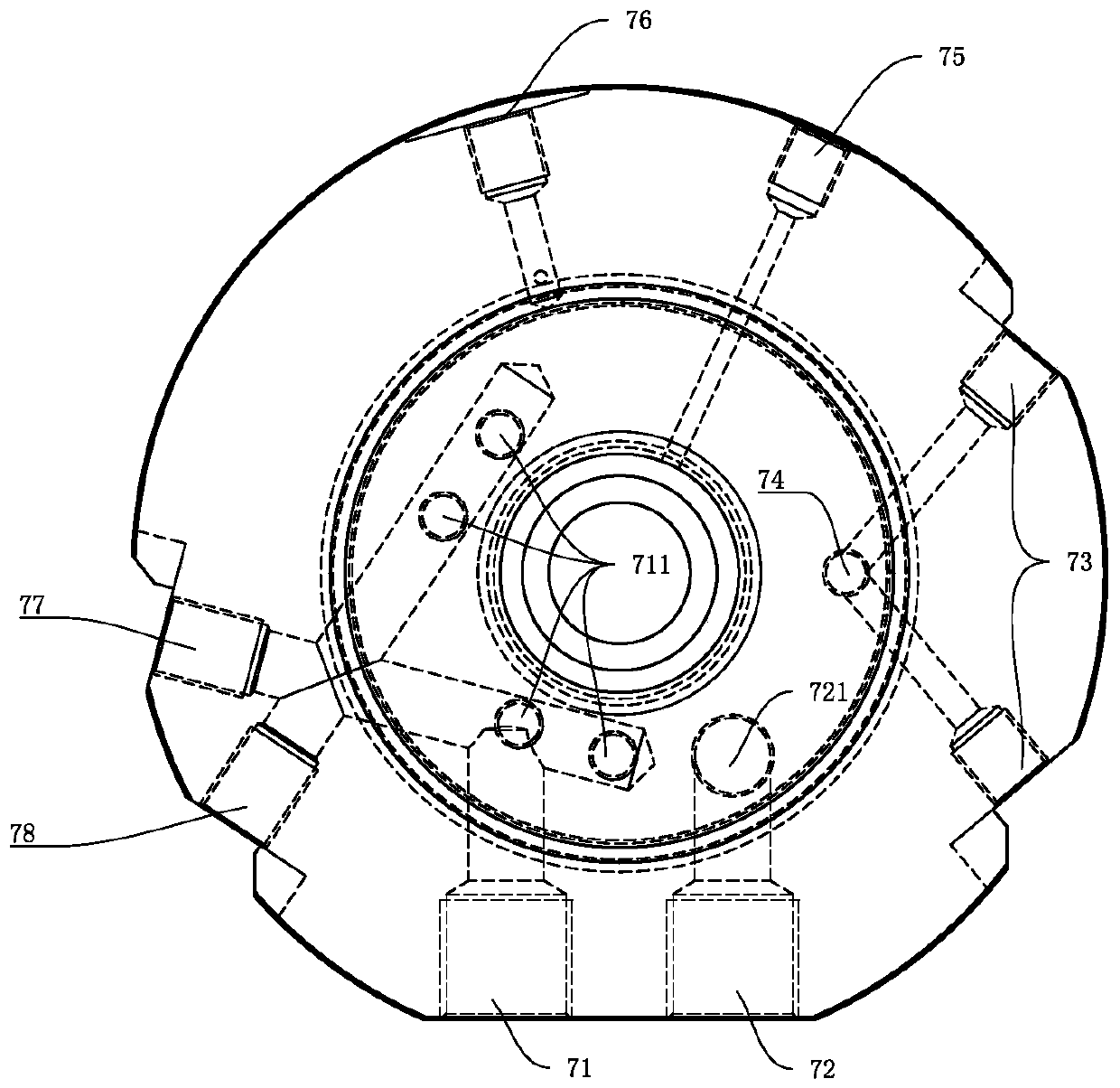Internal booster pump of low-temperature natural gas cylinder for vehicle