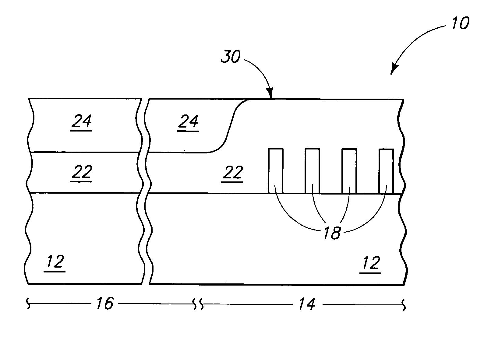 Methods of forming planarized surfaces over semiconductor substrates