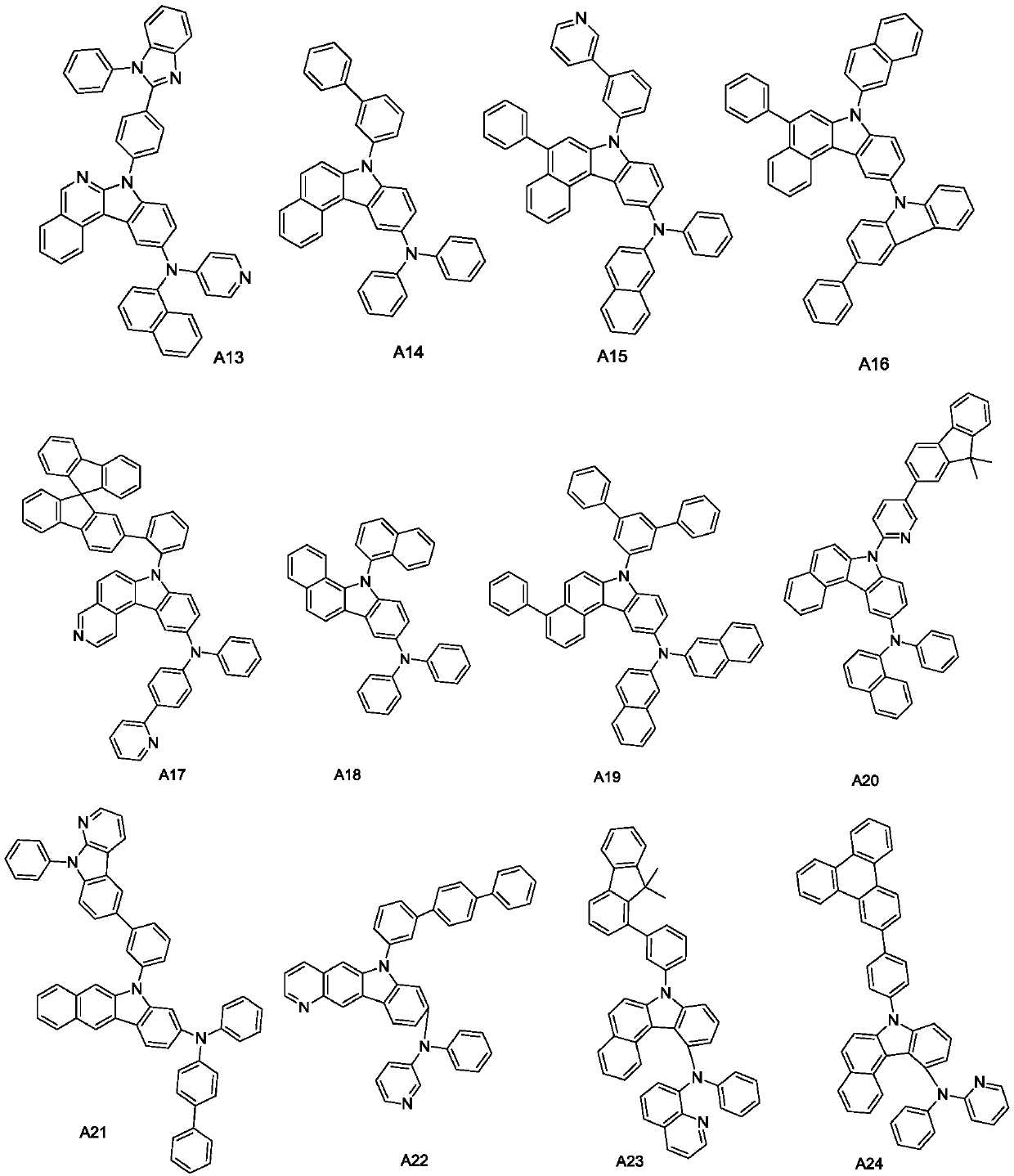 Organic light-emitting material and application of organic light-emitting material to preparation of organic electroluminescence device