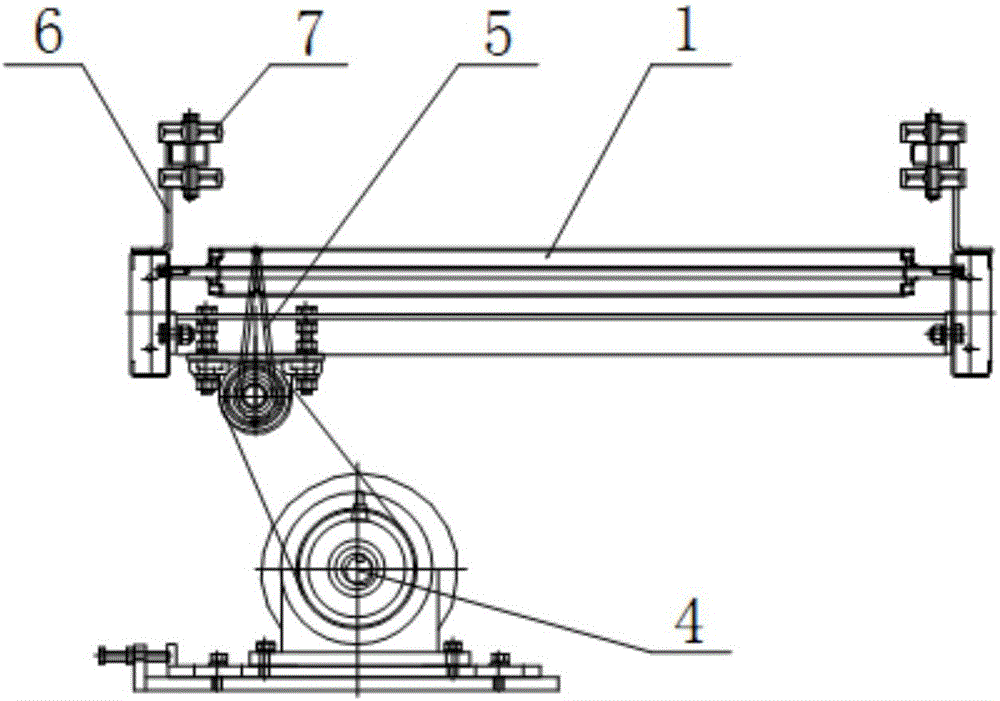 O-shaped rubber belt friction roller tyre conveying device