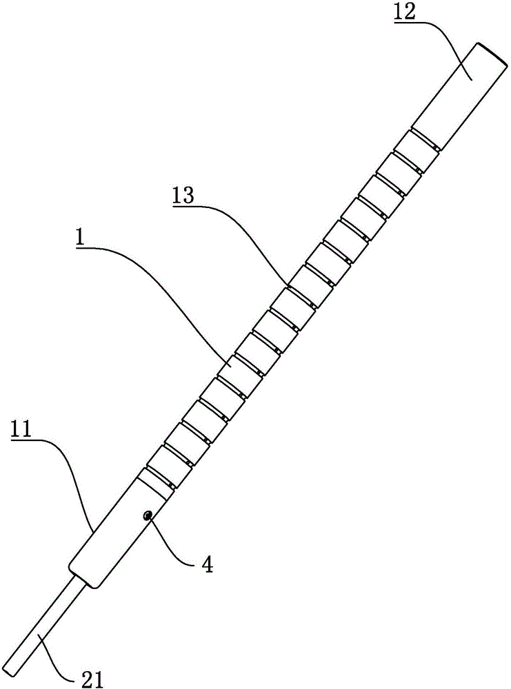 Hot runner protection structure and guide column thereof