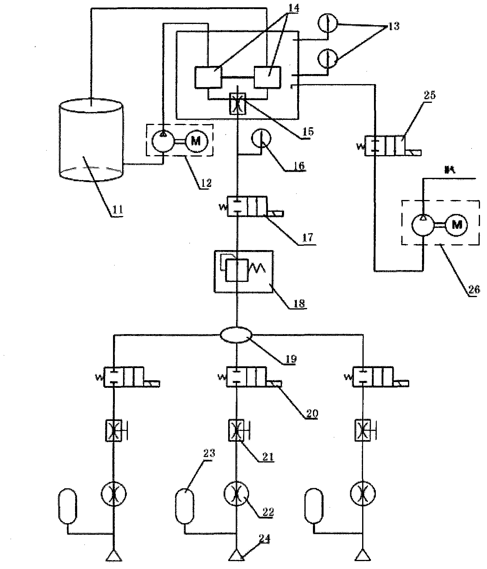 Pneumatic thermal loading simulation test device for thermal shielding materials