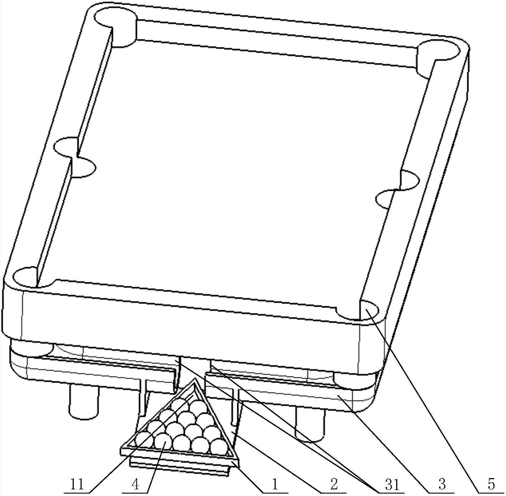 Polygonal frame for collecting billiards