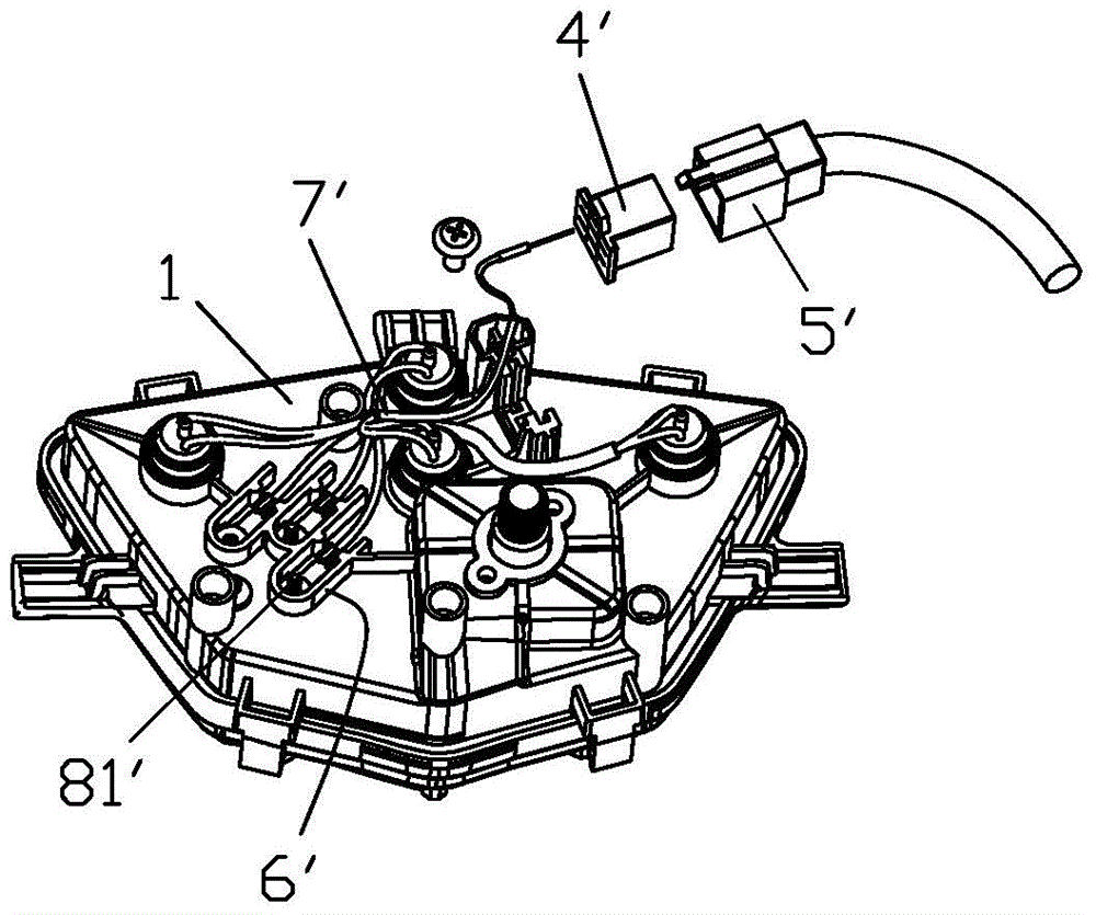 An instrument assembly integrating wiring harness connectors