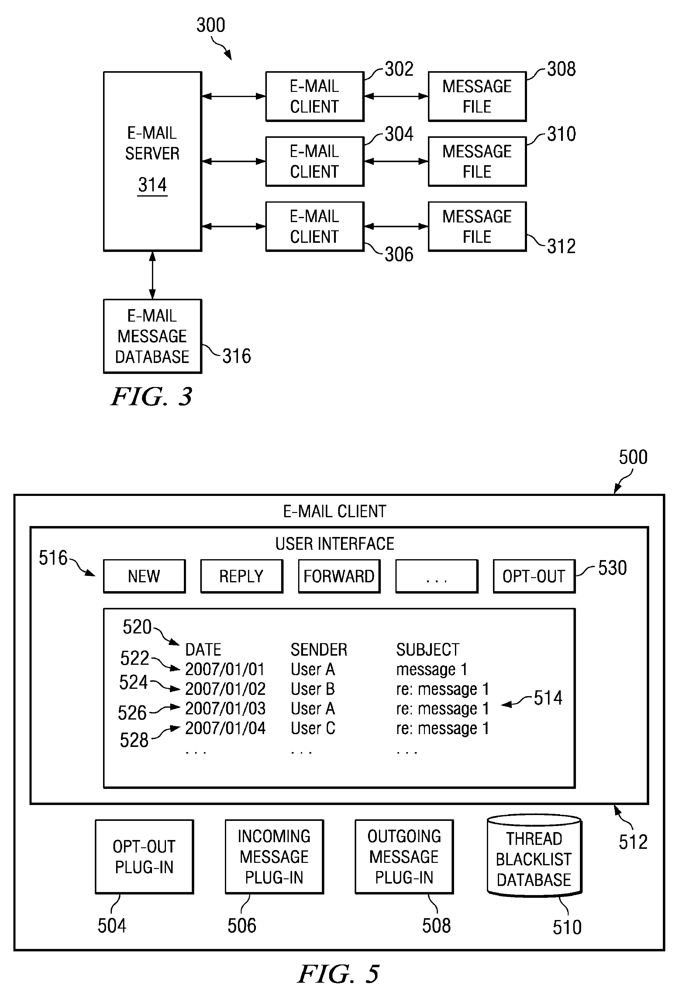 Method and system for removing a person from an e-mail thread