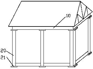 Assembled simple house framework