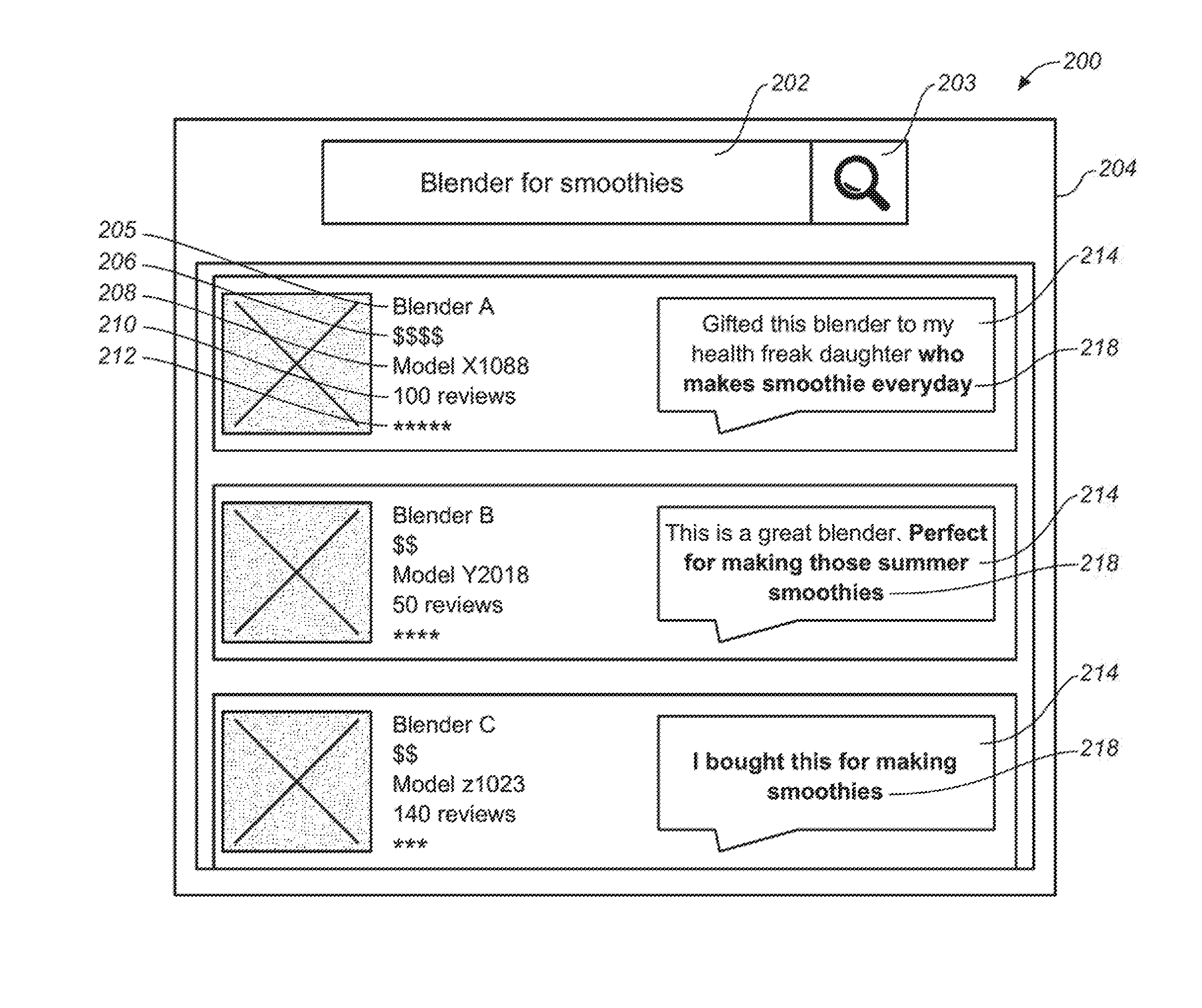Review based navigation and product discovery platform and method of using same