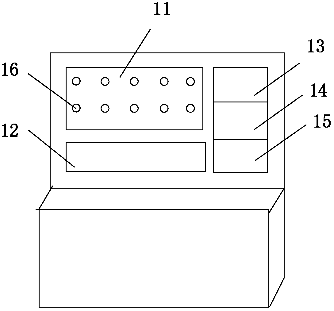 Teaching training table for alternating-current variable-frequency multi-unit air conditioning unit
