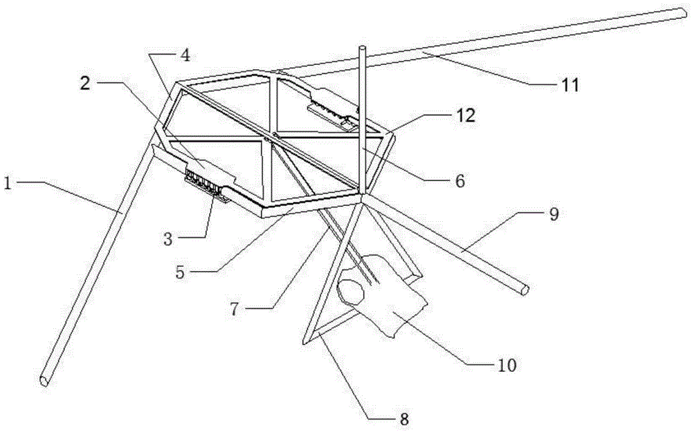 Manpower tower aircraft adopting skylight for escaping