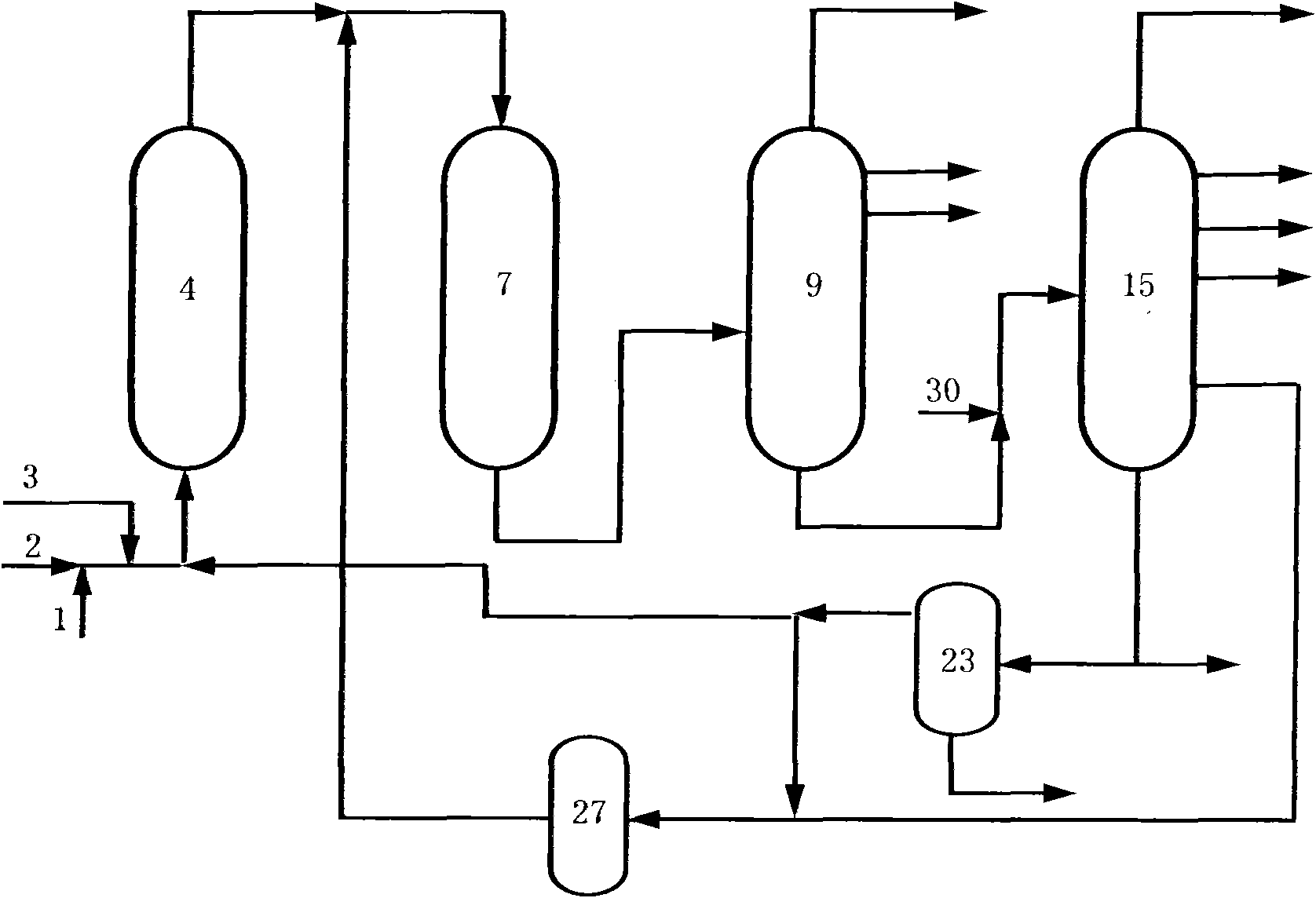Processing method of inferior residuum