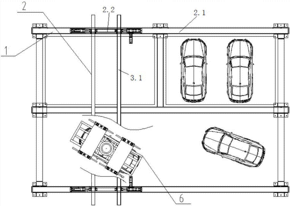 Intelligent parking garage structure and parking method thereof
