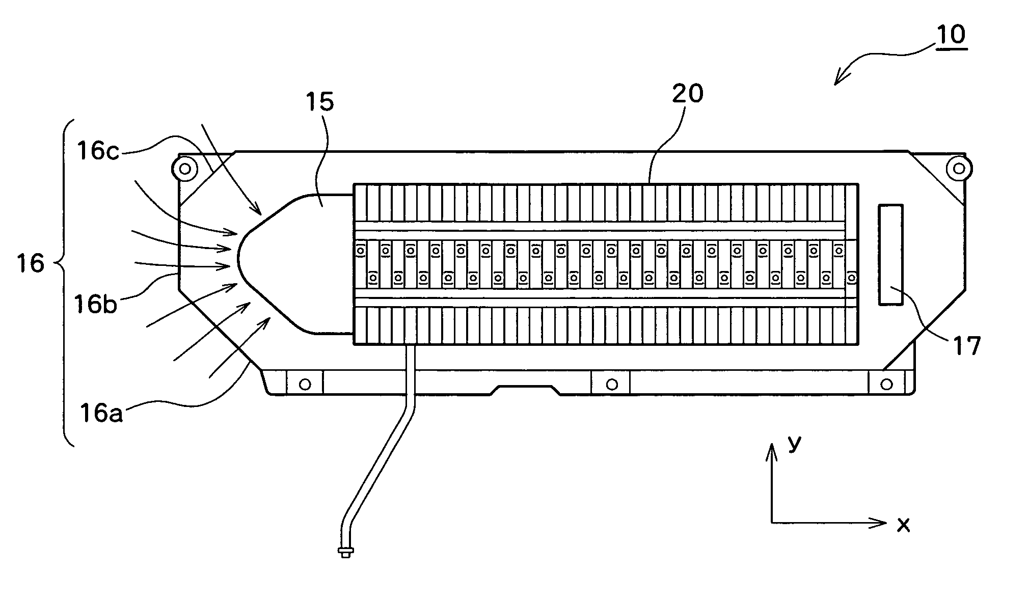 Tapered battery pack