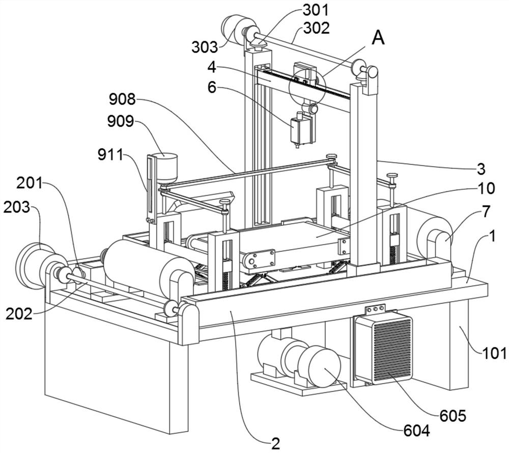 High-speed laser etching method for PET film