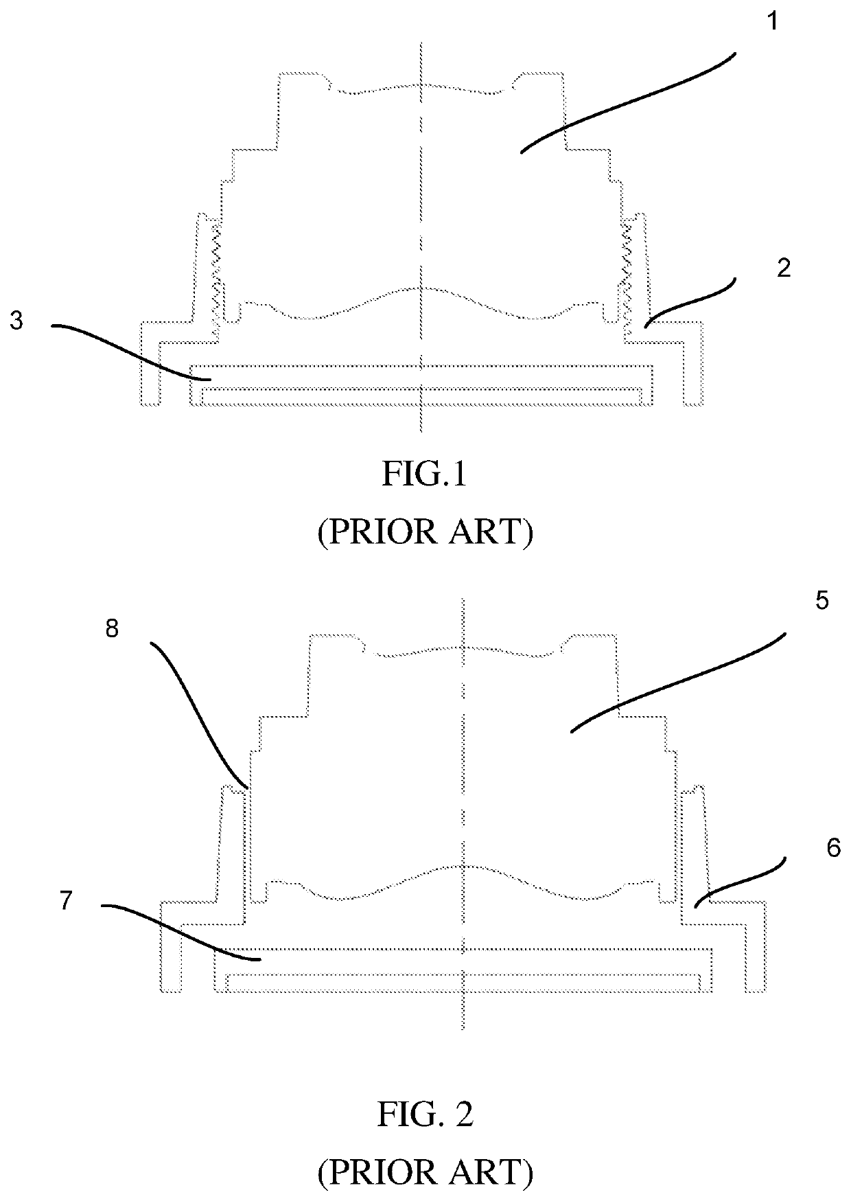 Camera module with thermal deformable material