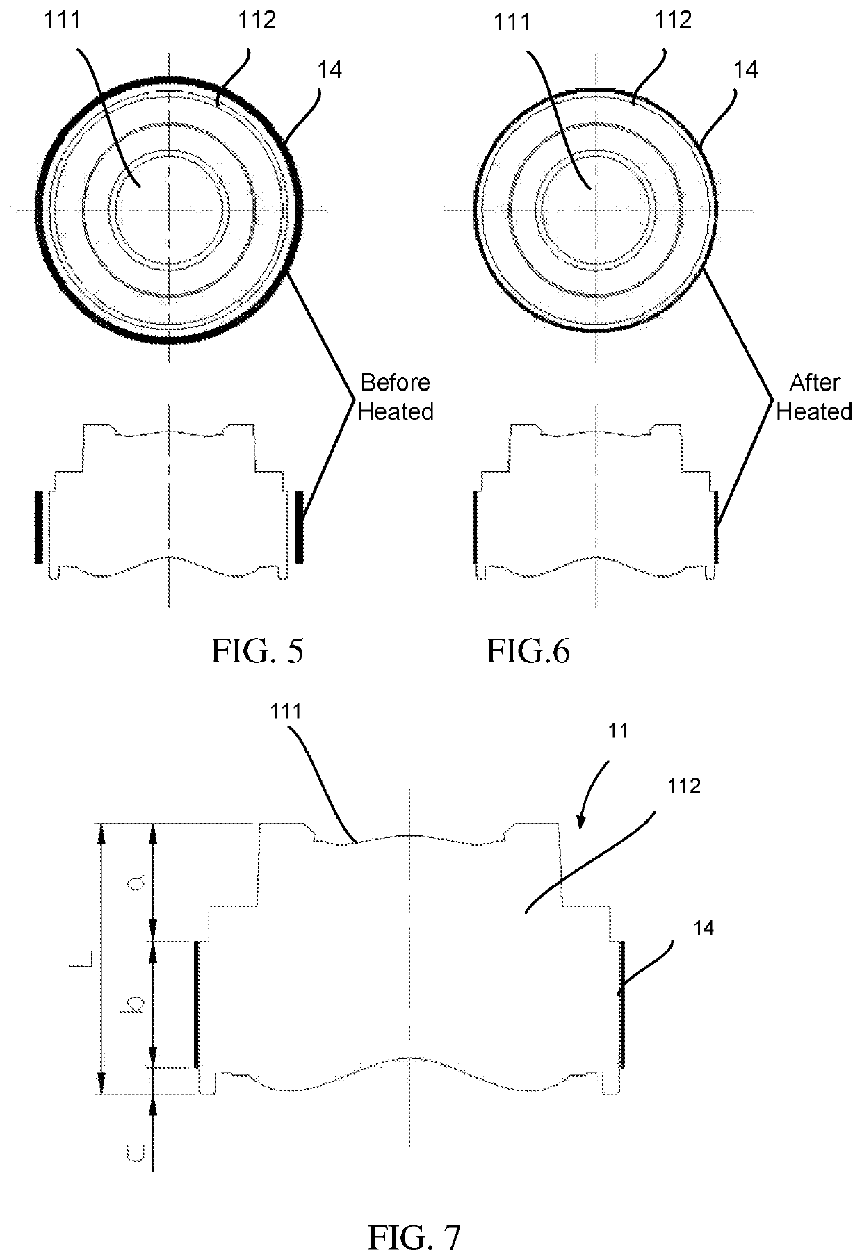 Camera module with thermal deformable material