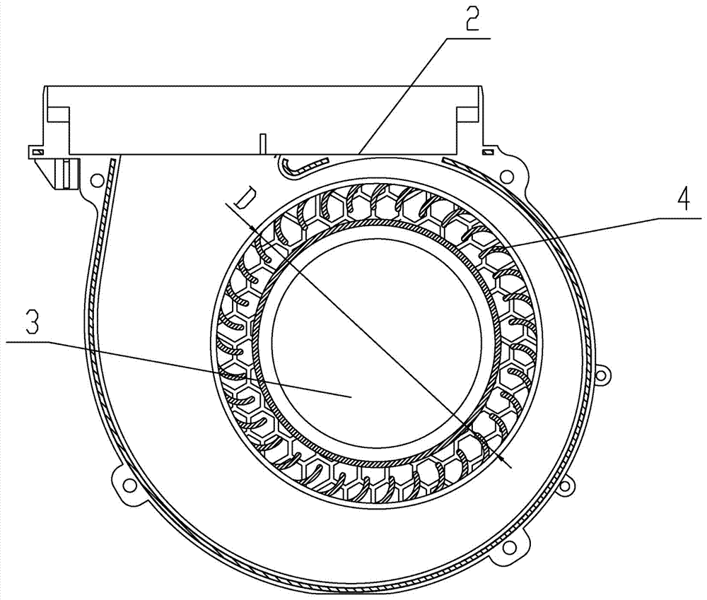 Small-size centrifugal fan for extractor hood
